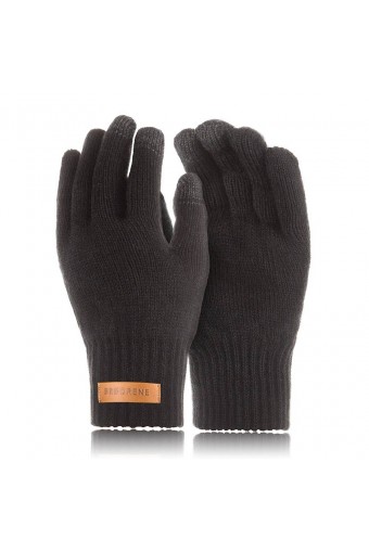 Męskie rękawiczki zimowe brodrene r1 czarne