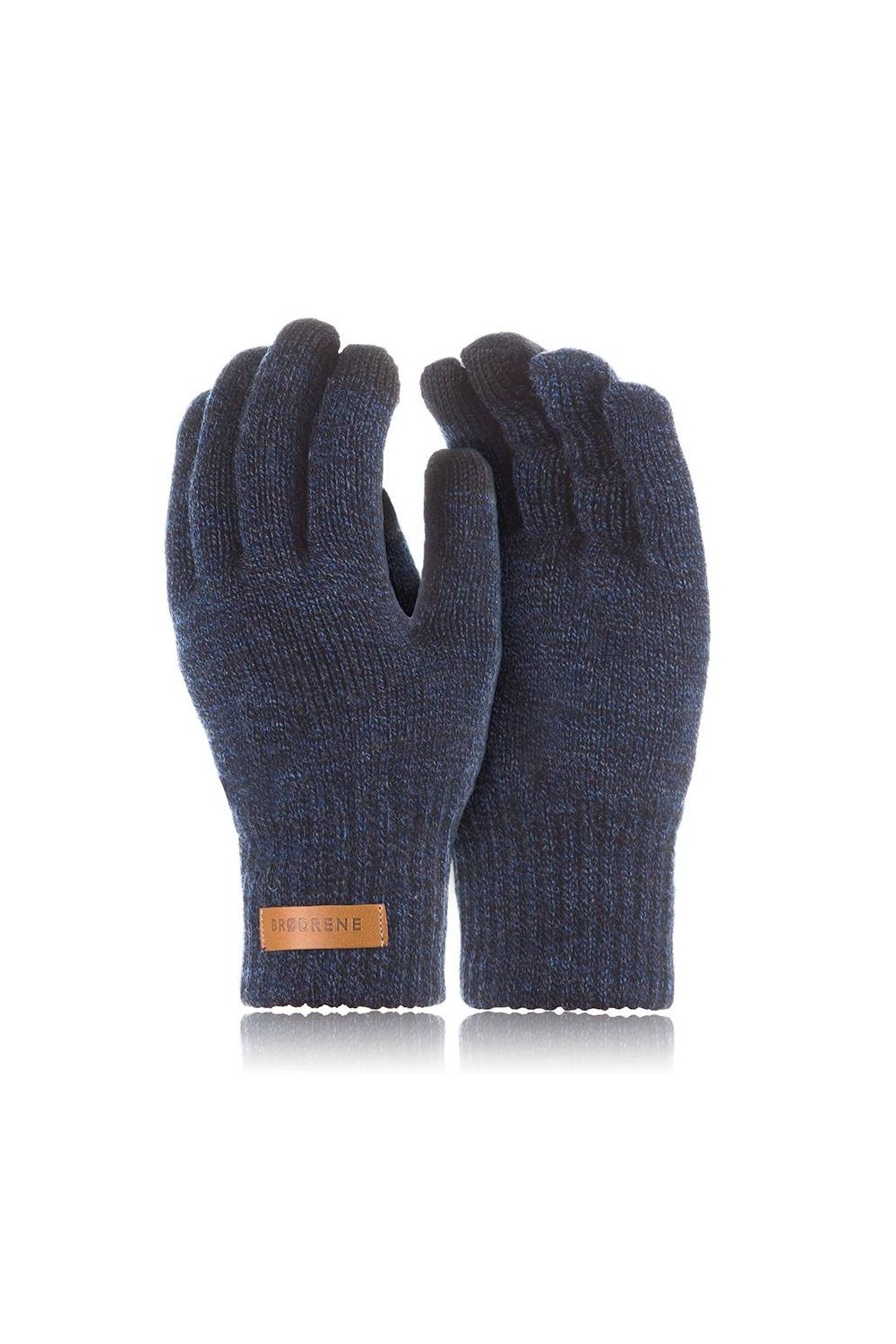 Ciepłe rękawiczki zimowe do smartfonów brodrene r1 granatowa mulina