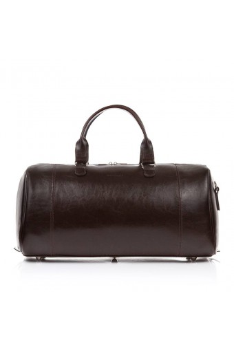Elegancka torba podróżna męska torba na ramię walizka brodrene r30 ciemny brąz