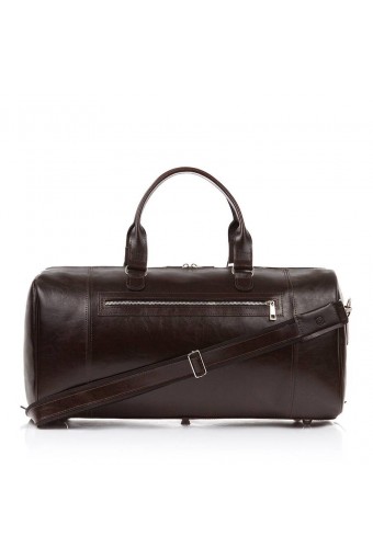 Elegancka torba podróżna męska torba na ramię walizka brodrene r30 ciemny brąz