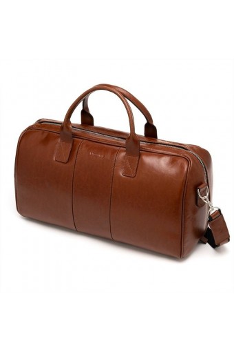 Podróżna torba ze skóry brodrene smooth leather r10 koniak