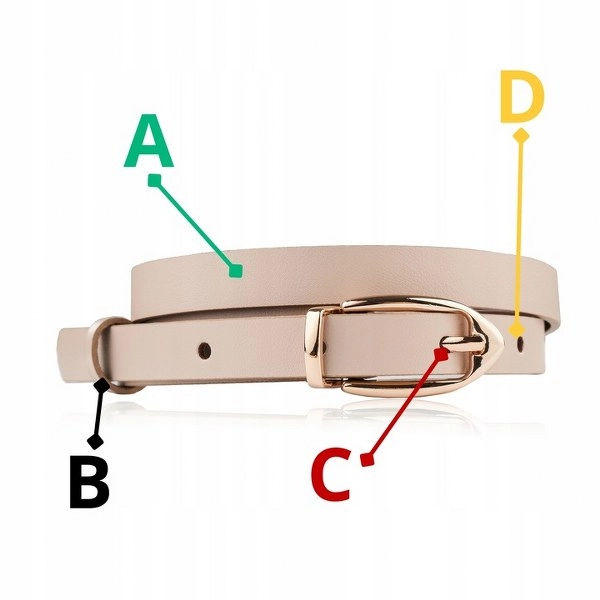 Pasek Damski OPD-20 Brødrene Bezowy